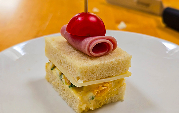 Eier-Kresse-Sandwich