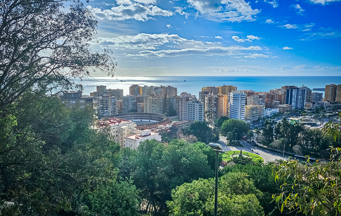 Aussicht auf Málaga