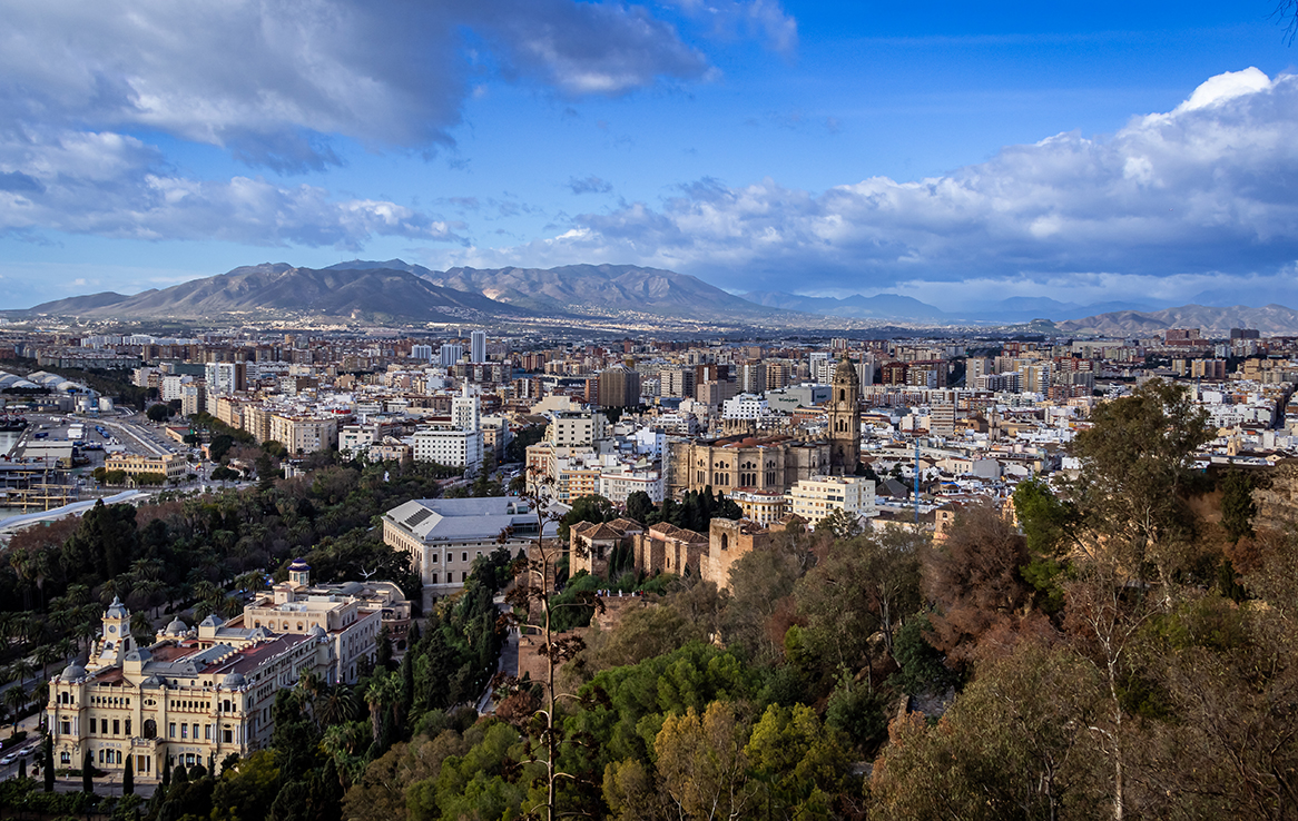 Aussicht auf Málaga