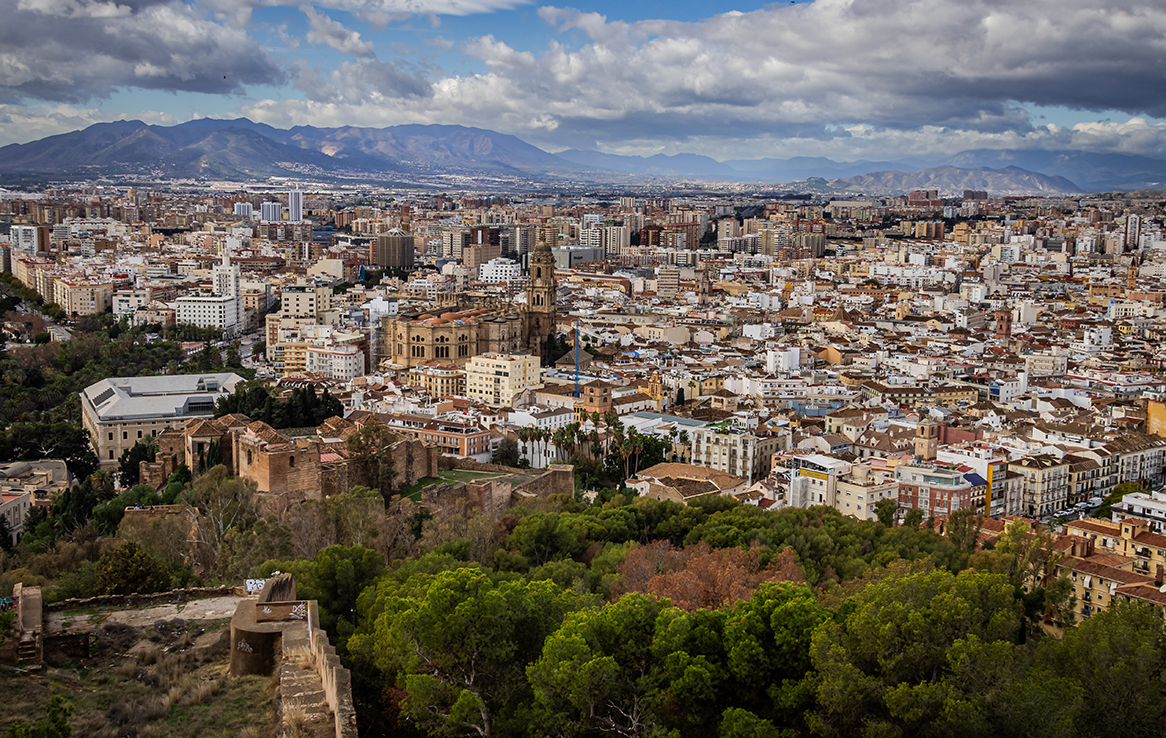 Aussicht auf Málaga