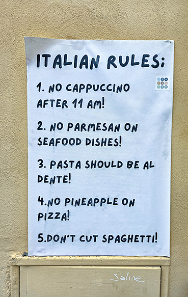 Wichtige Regeln für Touristen