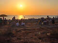 Beginn der Sonnenfinsternis (Cala Blanca)