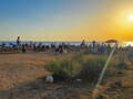Beginn der Sonnenfinsternis (Cala Blanca)